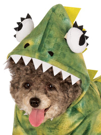 DINOSAUR GREEN PET COSTUME - Back