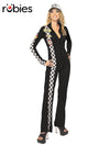 BLACK RACER SECRET WISHES LONG JUMPSUIT, ADULT - Front