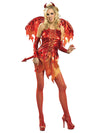 DEVIL ON FIRE SECRET WISHES COSTUME, ADULT - Front