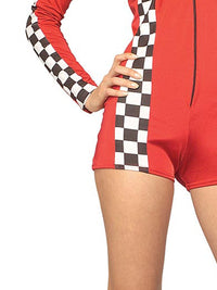 RED RACER SECRET WISHES SHORT ROMPER, ADULT - Side