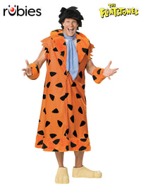 FRED FLINTSTONE DELUXE COSTUME, ADULT - Front