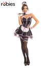 NAUGHTY FRENCH MAID SECRET WISHES COSTUME, ADULT - Front