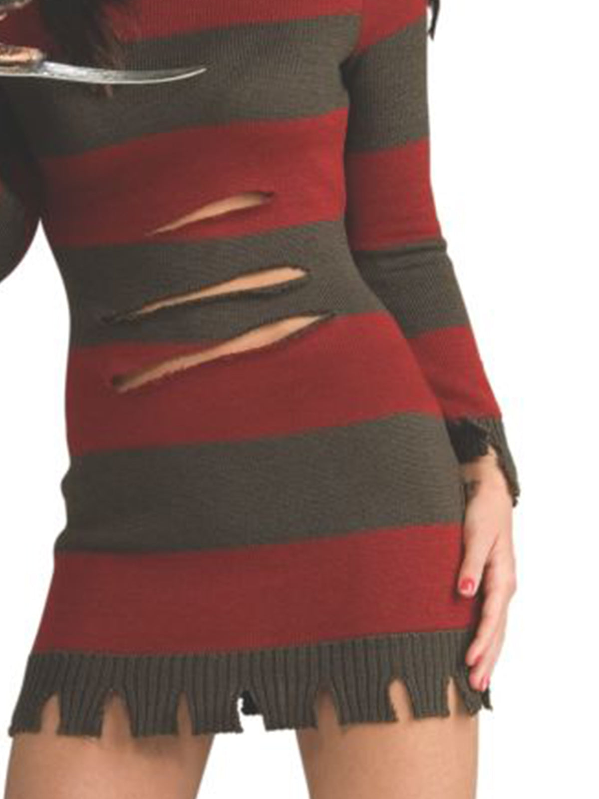 FREDDY 'MISS KRUEGER' COSTUME, ADULT - Side
