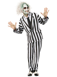 BEETLEJUICE DELUXE COSTUME, ADULT - Back