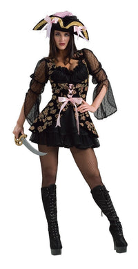 LACEY PIRATE SECRET WISHES COSTUME, ADULT - Front