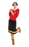 OLIVE OYL DELUXE COSTUME, ADULT - Front