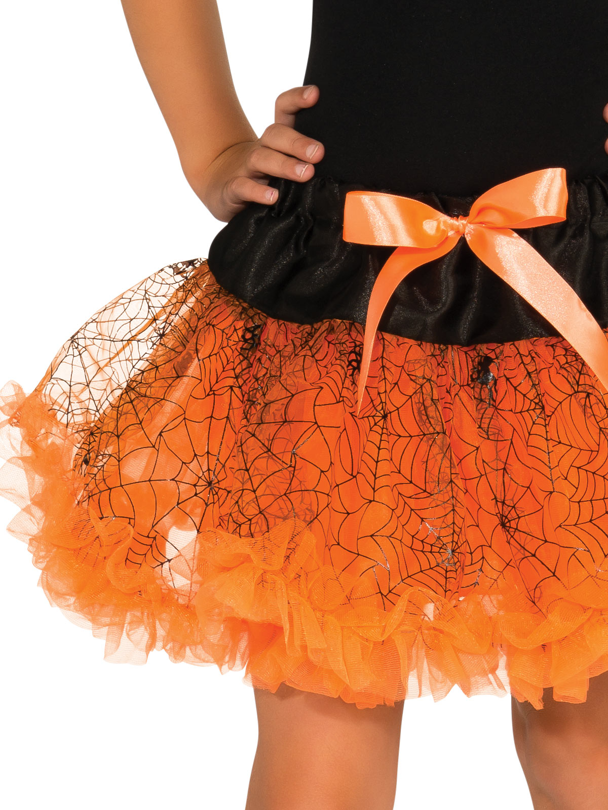 ORANGE HALLOWEEN TUTU SKIRT, CHILD - Back