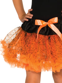 ORANGE HALLOWEEN TUTU SKIRT, CHILD - Back