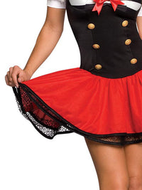 NAVEL PIN UP SECRET WISHES COSTUME, ADULT - Side