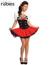 NAVEL PIN UP SECRET WISHES COSTUME, ADULT - Front