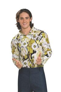 GROOVY SHIRT GREEN, ADULT - STD - Front