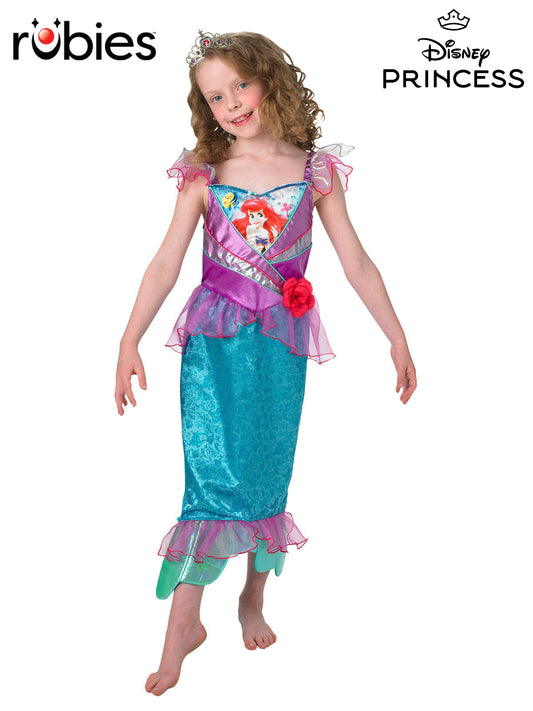 ARIEL SHIMMER DELUXE COSTUME, CHILD - M - Front