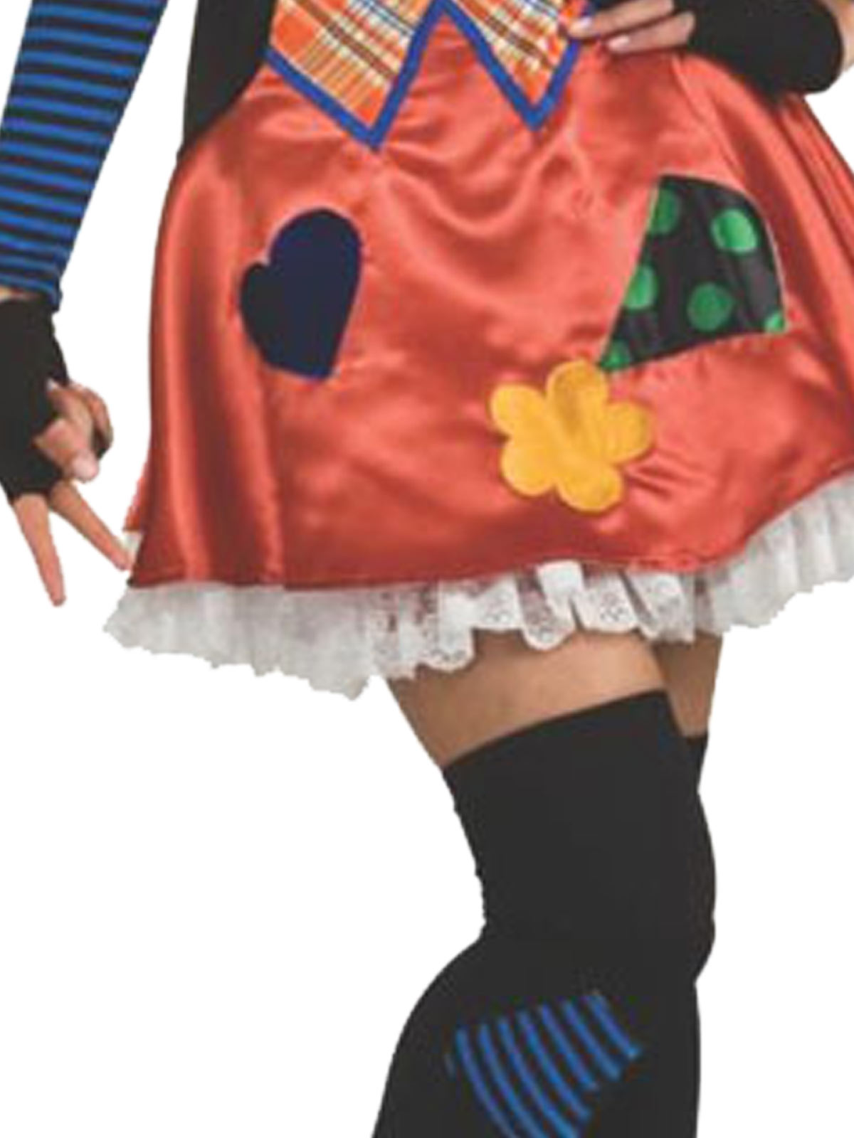 HOBO CLOWN WOMENS COSTUME, ADULT - STD - Side
