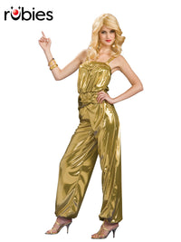 SOLID GOLD DIVA COSTUME, ADULT - STD - Front