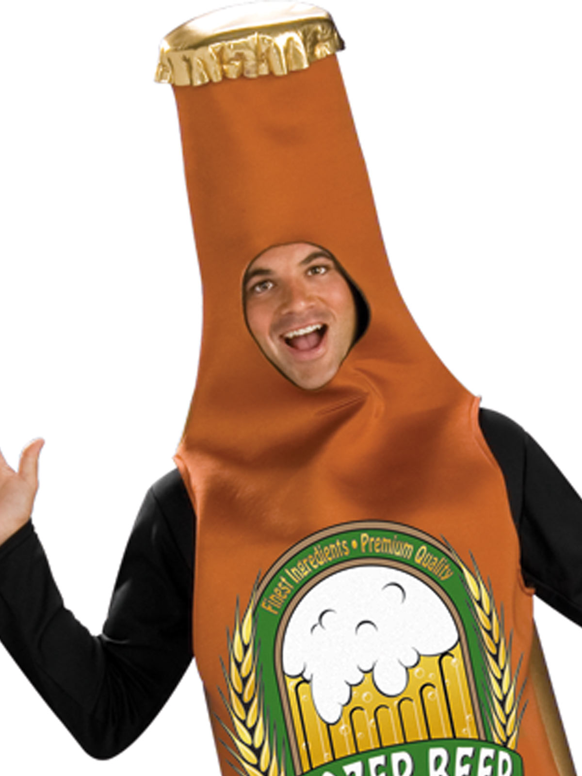 BEER BOTTLE COSTUME, ADULT - STD - Back