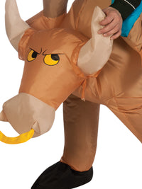 BULL RIDER INFLATABLE COSTUME, ADULT - STD - Back