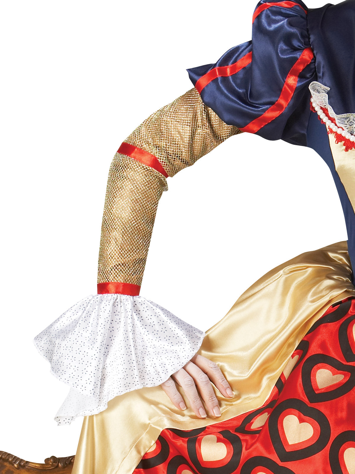 QUEEN OF HEARTS PREMIUM COSTUME, ADULT - Side