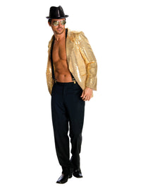 SEQUIN JACKET MEN GOLD, ADULT - Back