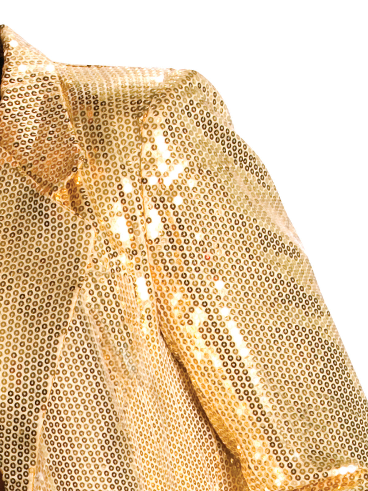 SEQUIN JACKET MEN GOLD, ADULT - Side