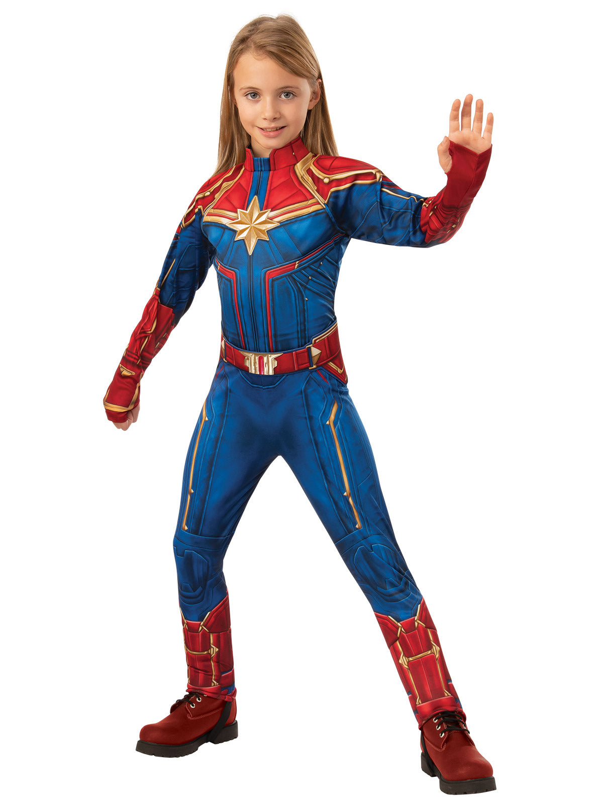 CAPTAIN MARVEL DELUXE HERO SUIT, CHILD - Back