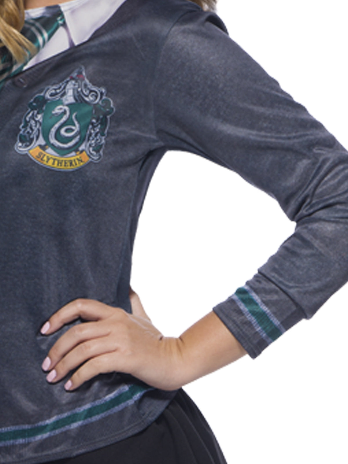 SLYTHERIN COSTUME TOP, ADULT - Side