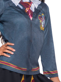 GRYFFINDOR COSTUME TOP, CHILD - L - Side
