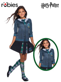 SLYTHERIN COSTUME TOP, CHILD - Front