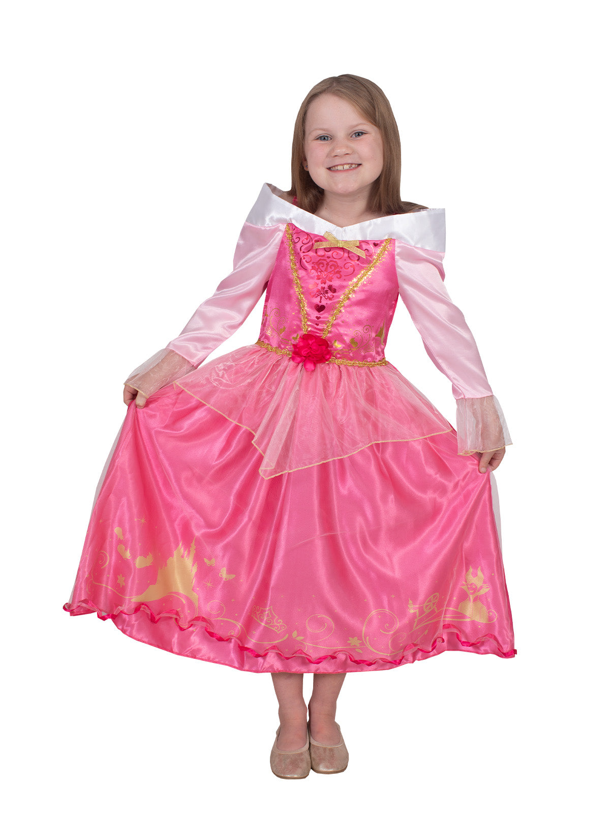 AURORA SLEEPING BEAUTY STORYTELLER DELUXE COSTUME, CHILD - Back