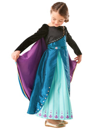 QUEEN ANNA PREMIUM FROZEN 2 COSTUME, CHILD - Back