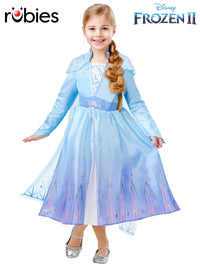 ELSA FROZEN 2 DELUXE COSTUME, CHILD - Front