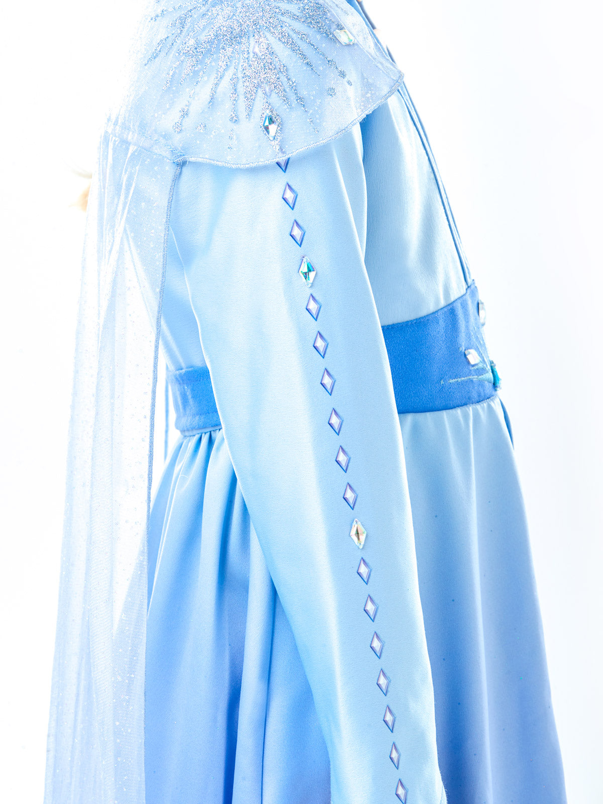 ELSA FROZEN 2 PREMIUM COSTUME &amp; WIG - Side