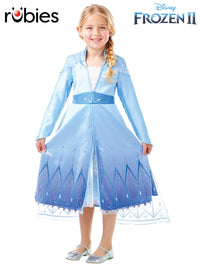 ELSA FROZEN 2 PREMIUM COSTUME &amp; WIG - Front