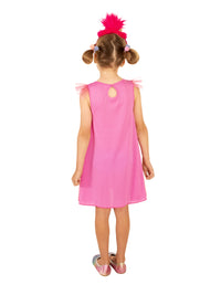 POPPY DELUXE TROLLS 2 POP COSTUME, CHILD - 4-6 YRS - Back