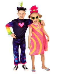 POPPY DELUXE TROLLS 2 POP COSTUME, CHILD - 4-6 YRS