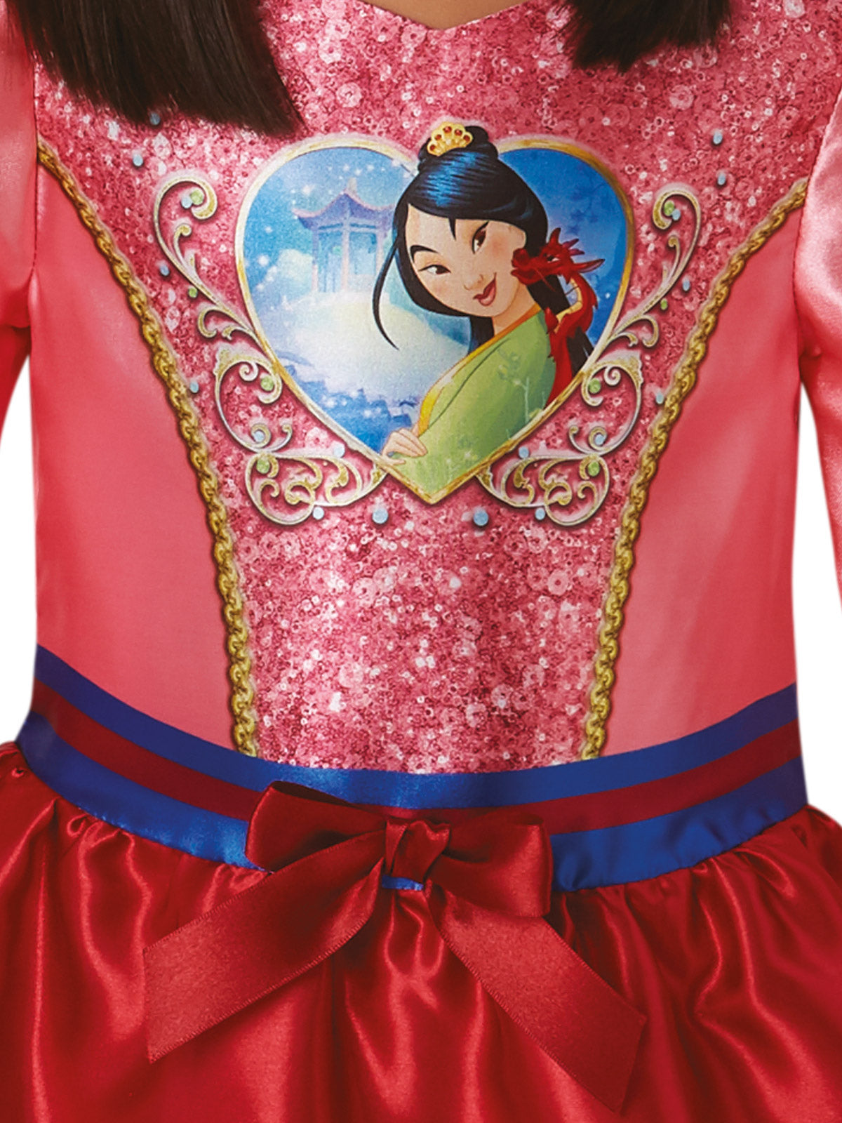 MULAN CLASSIC COSTUME, CHILD - 4-6 YRS - Back