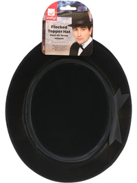 FLOCKED TOPPER HAT, ADULT - Back