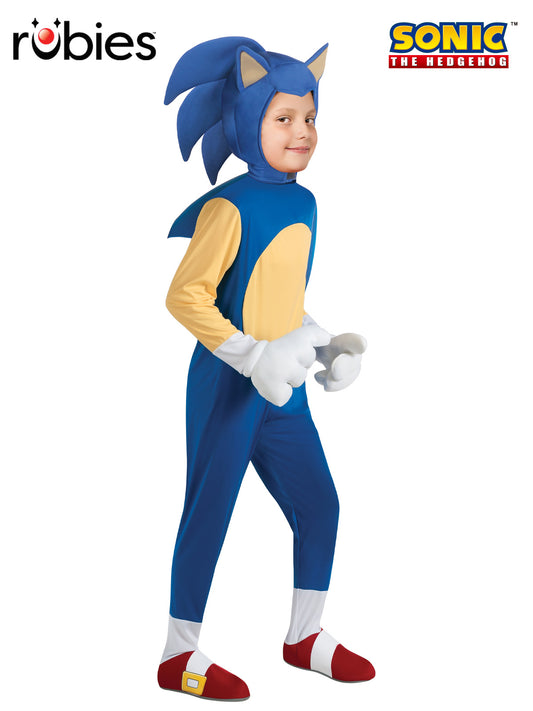 SONIC THE HEDGEHOG DELUXE COSTUME, CHILD - Front