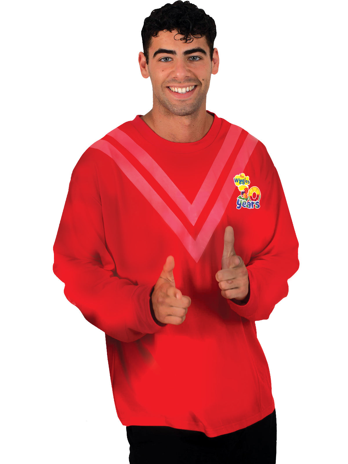 RED WIGGLE DELUXE 30TH ANNIVERSARY COSTUME TOP, ADULT - Back