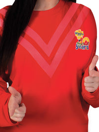 RED WIGGLE DELUXE 30TH ANNIVERSARY COSTUME TOP, ADULT - Side