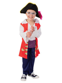 THE WIGGLES CAPTAIN FEATHERSWORD DELUXE COSTUME, CHILD - Back