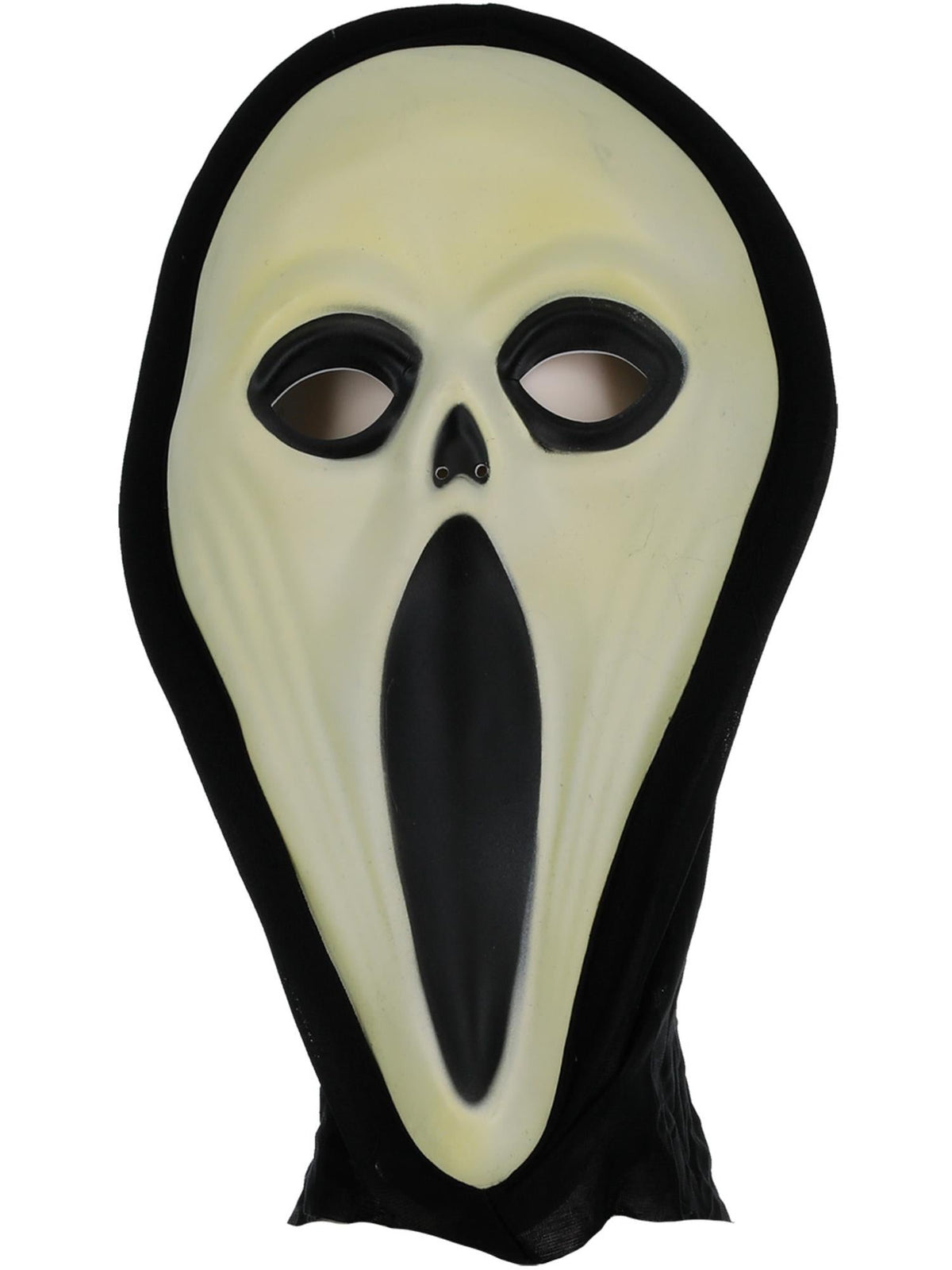 SCREAMER GLOW IN THE DARK MASK, ADULT - Back