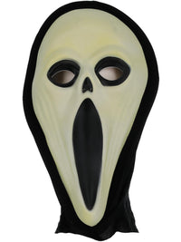SCREAMER GLOW IN THE DARK MASK, ADULT - Back