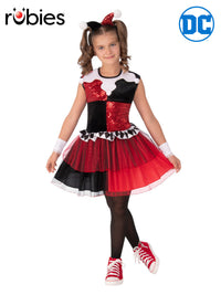 HARLEY QUINN DELUXE TUTU COSTUME, CHILD - Front