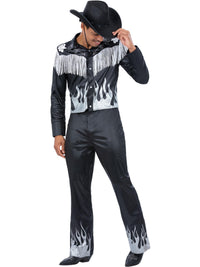 COWBOY GLAMOUROUS GUY COSTUME, ADULT - Back