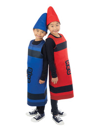 GREEN CRAYON ADULT TABARD COSTUME - ONE SIZE - Packaging