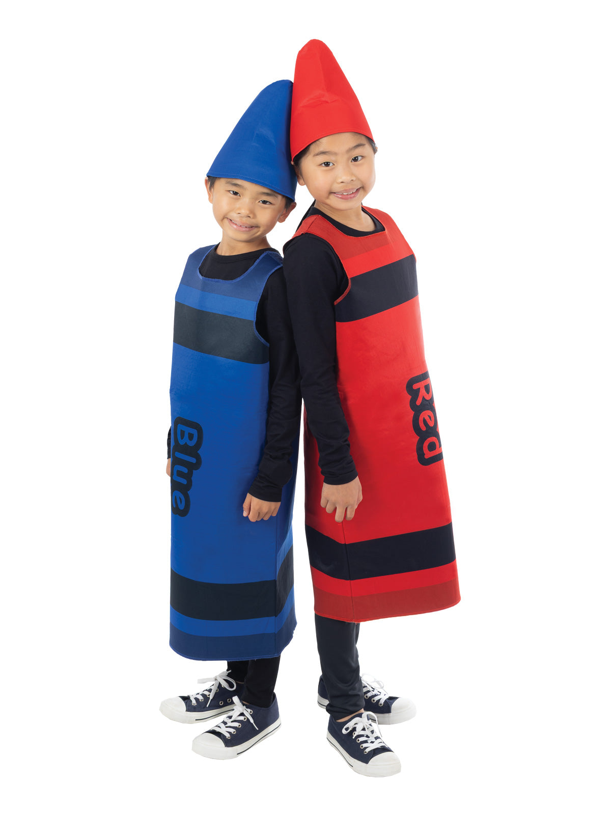 BLUE CRAYON CHILD TABARD COSTUME - ONE SIZE - Back