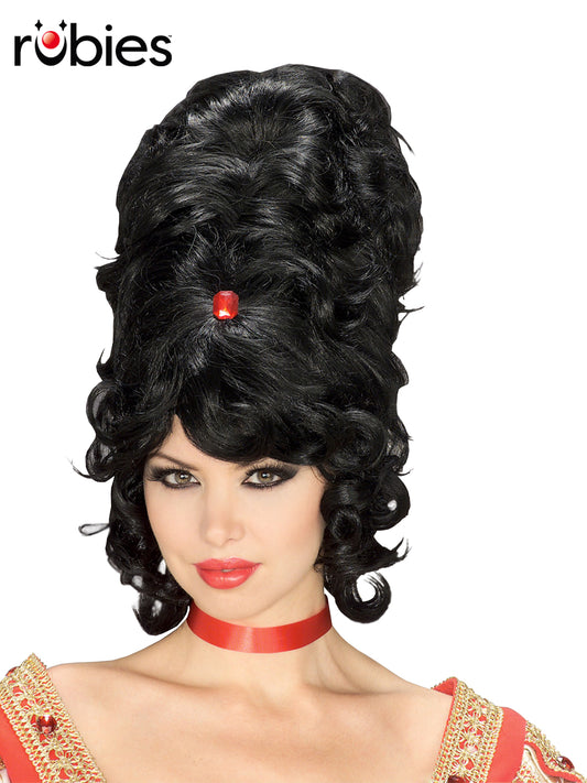 BEEHIVE WIG, BLACK - ADULT - Front