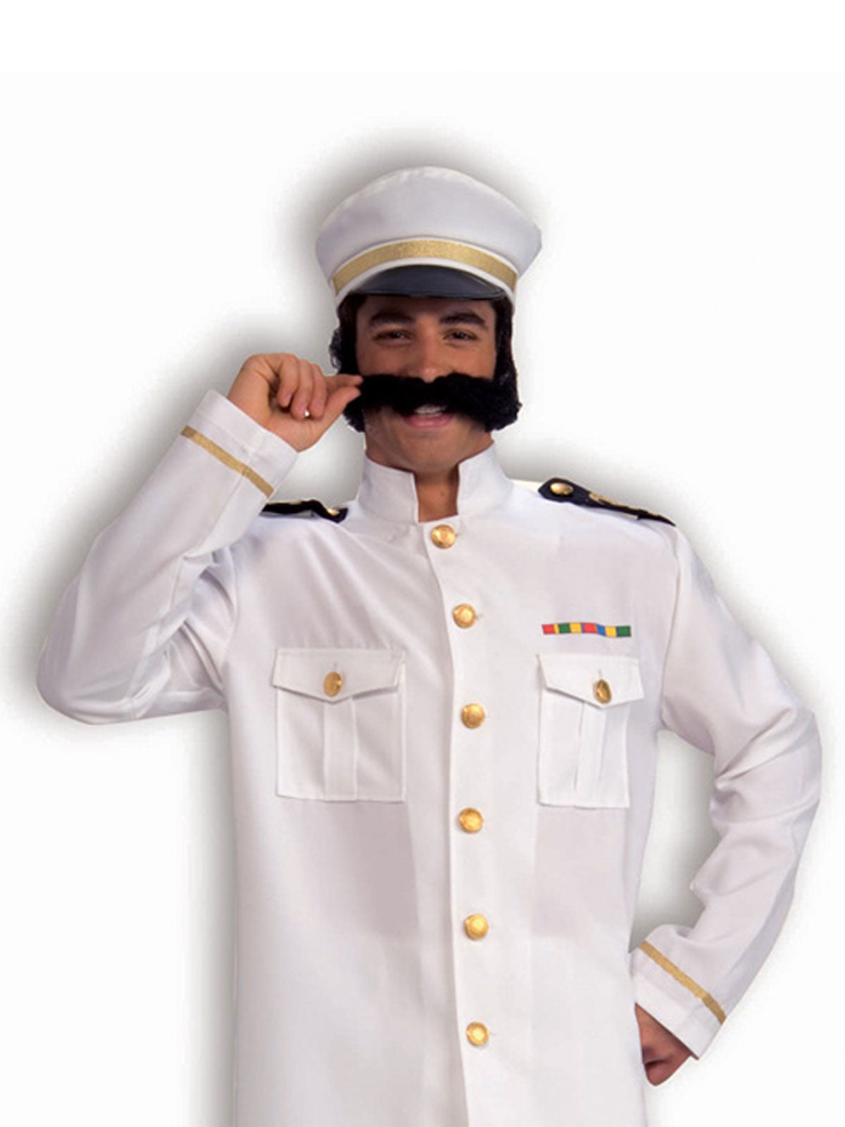 NAVY CAPTAIN COSTUME, ADULT - STD - Back