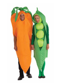 CARROT COSTUME, ADULT - STD - Back