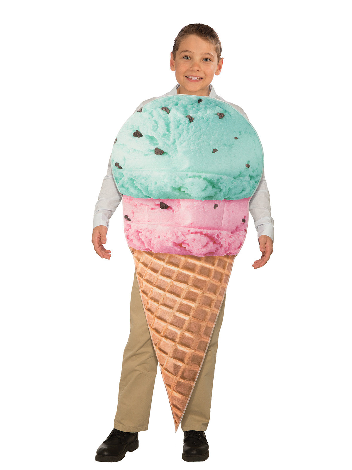 ICE CREAM CONE COSTUME, CHILD - Back